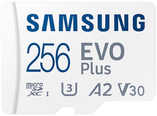 

Карта памяти 256GB Samsung MB-MC256KA/RU microSDХC, EVO PLUS, U3, V30, A2, UHS-I, Class 10, 130MB/s + adapter, MB-MC256KA/RU