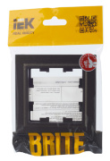 фото Рамка одинарная IEK BR-M12-K45