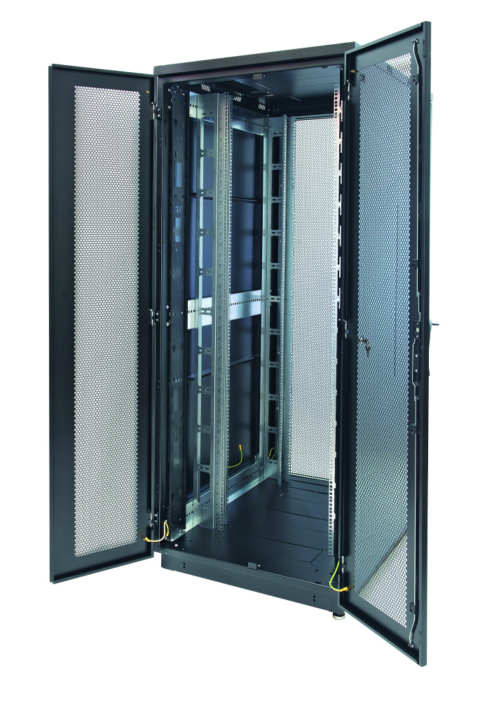 

Шкаф напольный 19", 42U Eurolan 60F-42-88-35BL Racknet S3000 800 × 800, передняя дверь перфорированная двустворчатая, задняя дверь перфорированная д, 60F-42-88-35BL