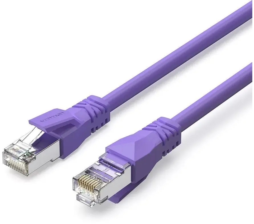 

Кабель патч-корд S/FTP 6А кат. 0.3м Vention IBMVY прямой, RJ45, фиолетовый, IBMVY