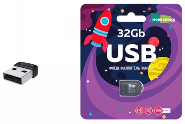 фото Накопитель USB 2.0 32GB More Choice Mini MF32-2