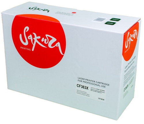 

Картридж Sakura SACF363X для HP Color LaserJet Enterprise M553n/553X/553dn HP Color LaserJet Enterprise M552dn, пурпурный, 9500к., SACF363X