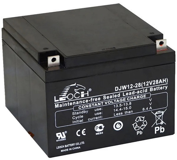 

Аккумулятор LEOCH DJW 12-28 12В, 28Ач, DJW 12-28
