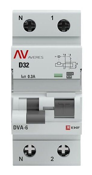 фото Автомат дифференциальный EKF rcbo6-1pn-32D-300-a-av в Красноярске