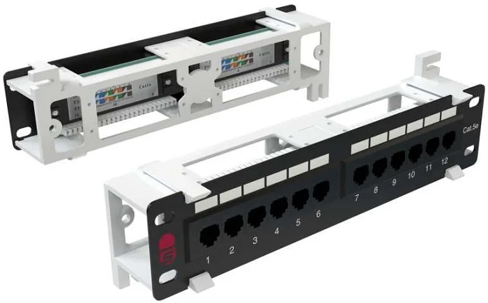 

Патч-панель SYSMATRIX PP WL01U.S125EU.N настенная, 12 портов RJ-45, категория 5е, с подставкой, PP WL01U.S125EU.N