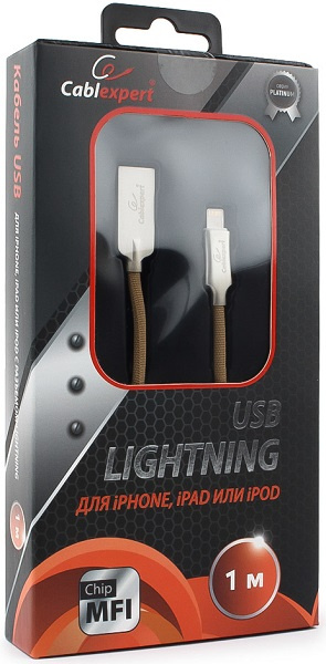 фото Кабель интерфейсный USB 2.0 Cablexpert CC-P-APUSB02Gd-1M в Челябинске