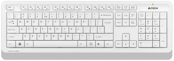 

Клавиатура и мышь Wireless A4Tech FG1010 WHITE бело-серая, USB, FG1010 WHITE