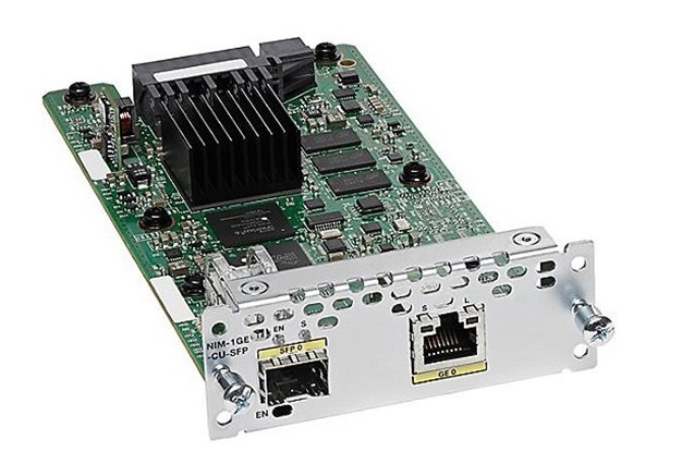 

Модуль расширения Cisco NIM-1GE-CU-SFP 1-port GE WAN NIM, dual-mode RJ45 & SFP, NIM-1GE-CU-SFP