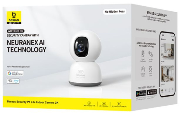 фото Видеокамера IP Baseus Security P1 Lite