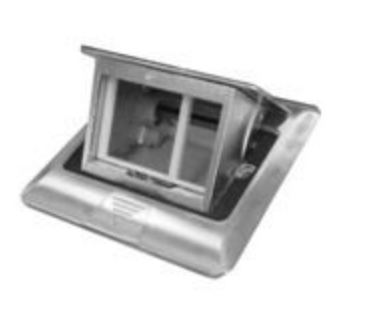 

Люк Ecoplast 70023 LUK/1,5BR44 встраиваемый на 1,5 поста (45х45мм) с коробкой, латунь IP44, 70023