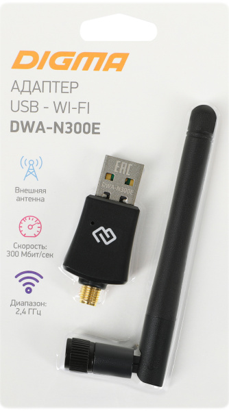 фото Сетевой адаптер  Digma DWA-N300E в Челябинске