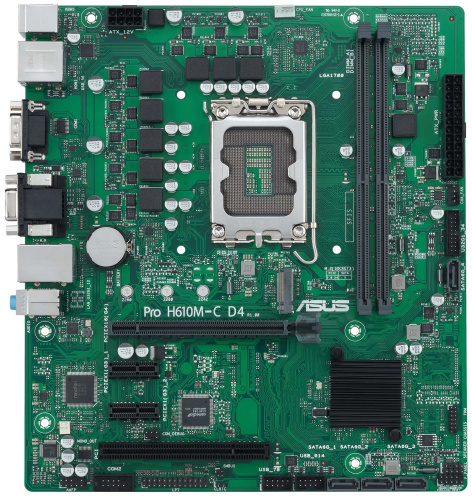 фото Материнская плата mATX ASUS PRO H610M-C D4-CSM в Омске