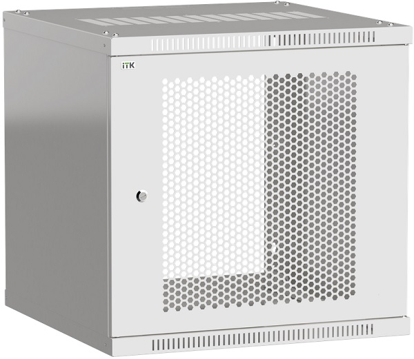 

Шкаф настенный 19", 9U ITK LWE3-09U67-PF LINEA WE 600x650мм дверь перфорированная серый, LWE3-09U67-PF
