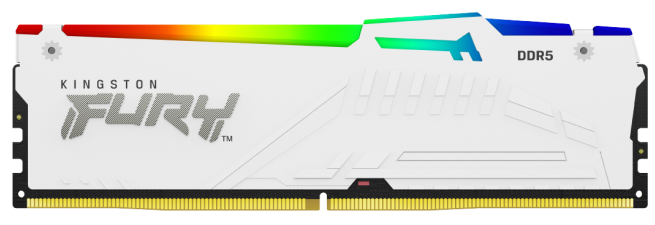 

Модуль памяти DDR5 32GB Kingston FURY KF552C40BWA-32 Beast White RGB 5200MHz 2RX8 CL40 1.25V 288-pin 16Gbit радиатор, KF552C40BWA-32