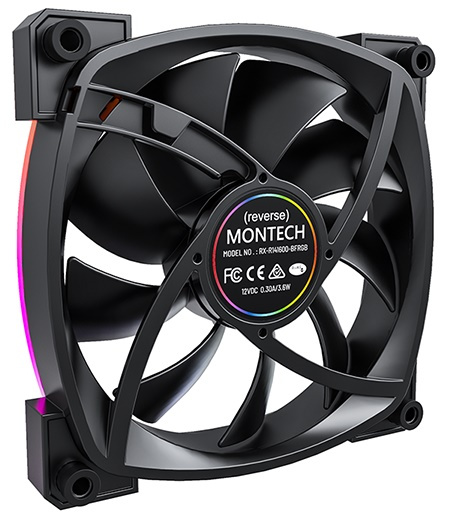 фото Вентилятор для корпуса Montech RX140 PWM BLACK в Екатеринбурге
