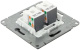 фото Розетка компьютерная двойная EKF UP1-SOG-2RJ45-5