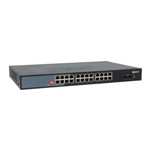 

Коммутатор промышленный неуправляемый EKF TSX-U-2GX/SFP-24GTP-R U-2GX/SFP-24GTP-R 2 порта 1000Base-X SFP 24 порта 10/100/1000Base-T(X) RJ45 c PoE монт, TSX-U-2GX/SFP-24GTP-R