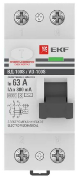 фото УЗО  EKF elcb-2-6-63-300S-em-pro в Санкт-Петербургe