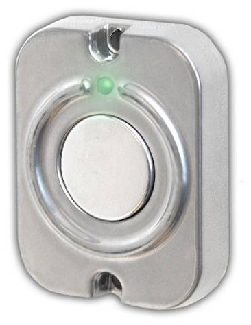 Изображение товара Кнопка выхода Олевс EXITka никель накладная для домофонов