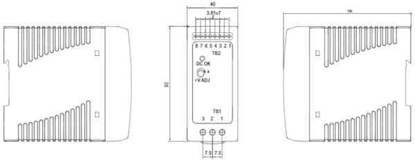 фото Преобразователь AC-DC сетевой Mean Well DRC-60B в Челябинске