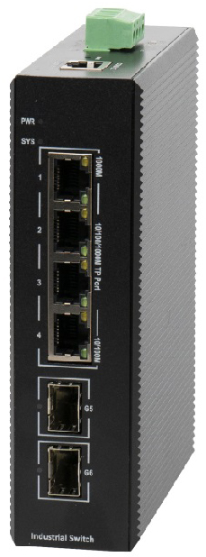 

Коммутатор управляемый BDCom IES200-V25-2S4P Managed industrial switch with 2 Gigabit SFP ports and 4 Gigabit POE ports; industrial DC 48~55V redundan, IES200-V25-2S4P