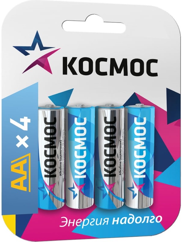 

Батарейка Космос KOCLR64BL_CLASSIC алкалиновые, 4 шт, АА (LR6, R6, UM3), KOCLR64BL_CLASSIC