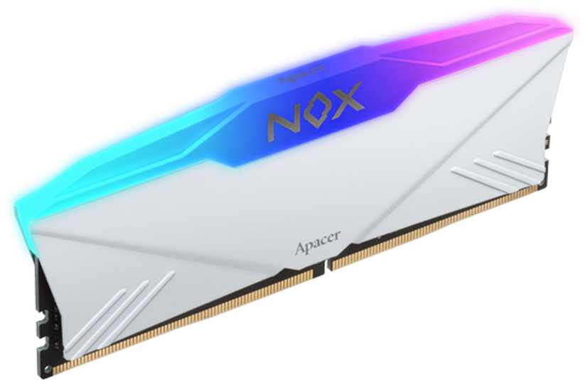 

Модуль памяти DDR4 16GB Apacer AH4U16G32C28YNWAA-1 NOX RGB WHITE AURA 2 PC4-25600 3200MHz CL16 радиатор 1.35V, AH4U16G32C28YNWAA-1