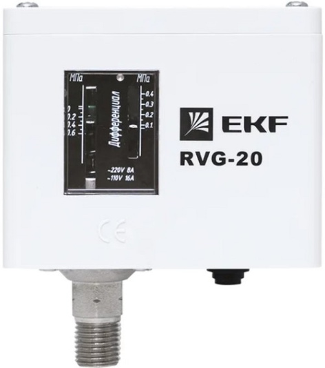 фото Реле избыточного давления  EKF RVG-20-0,6 в Казани