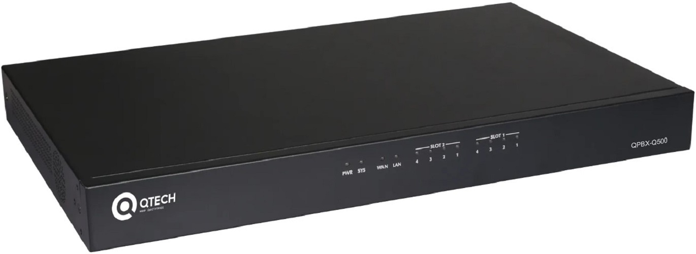 

АТС IP QTECH QPBX-Q500 до 500 SIP абонентов, 100 одновременных разговоров, питание 220В через адаптер, QPBX-Q500