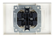 фото Розетка двухместная без заземления в сборе  IEK BR-R20-10-K36-F