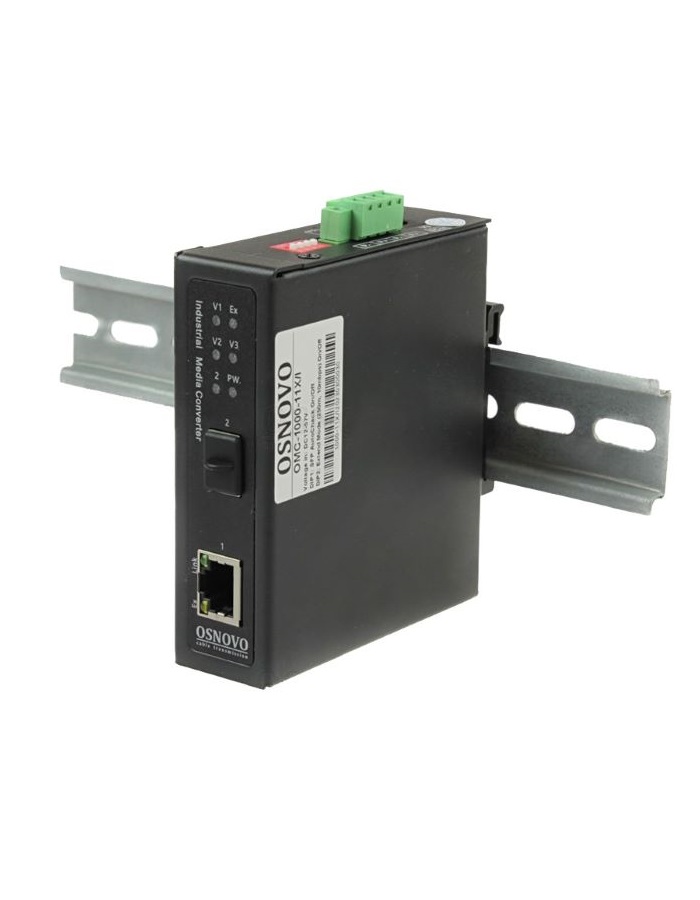 

Конвертер OSNOVO OMC-1000-11HX/I промышленный компактный Gigabit Ethernet с поддержкой PoE. 1 x GE (10/100/1000Base-T) с PoE (до 30W), 1 x GE SFP (100, OMC-1000-11HX/I