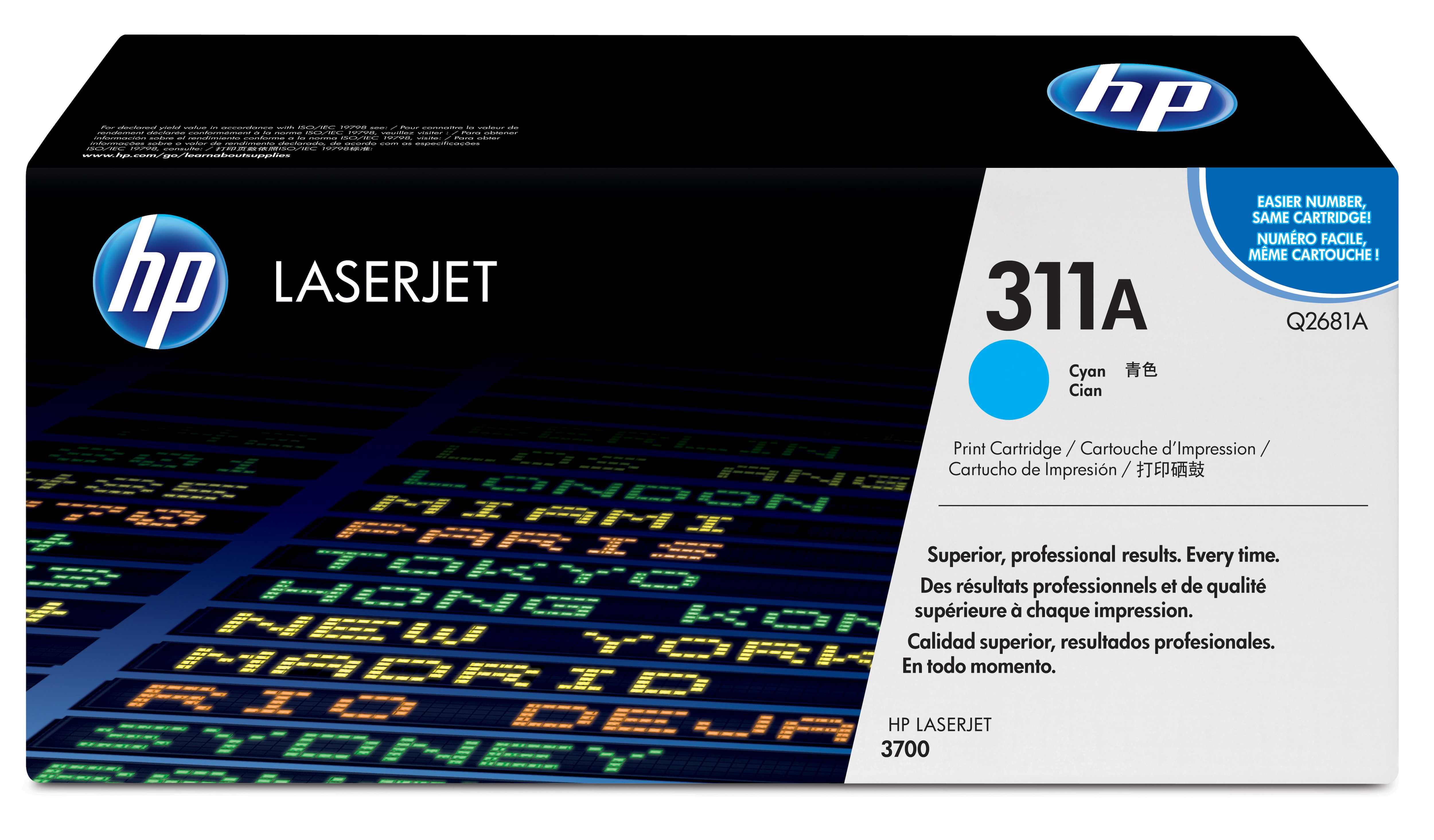 

Картридж HP 311A Q2681A голубой (6000 стр) для CLJ 3700, 311A