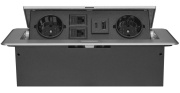 фото Блок розеток Cactus CS-SOCKET-EU2-USBA/C-NET