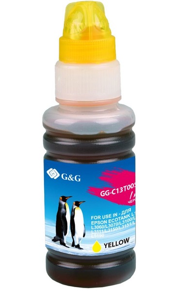 

Чернила G&G GG-C13T00S44A желтый (70мл) для M1100/M1120/M1140/M1170/M1180, GG-C13T00S44A