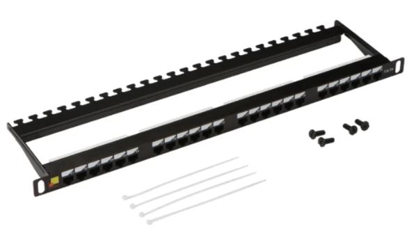 

Патч-панель 19", 24xRJ45, UTP, Кат. 5е Lanmaster LAN-PPC24U5E 0.5U, LAN-PPC24U5E