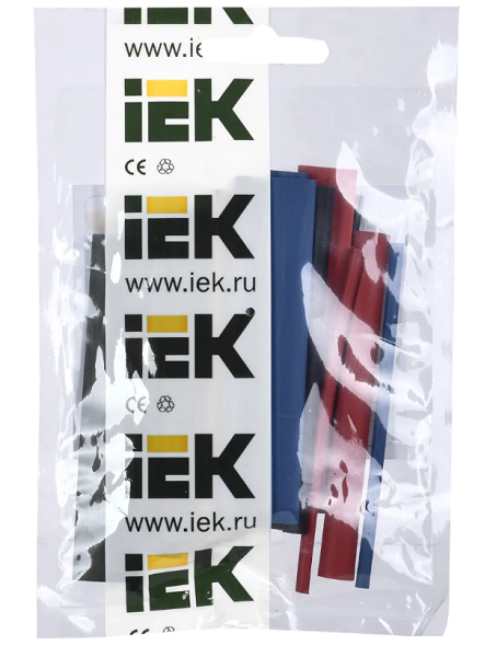 

Трубка термоусадочная IEK UDRS-D2-D8-10-3 тонкостен. ТТУ 2/1; 4/2; 6/3; 8/4 (З; С; К; Ч) 20х8см разноцветная, UDRS-D2-D8-10-3