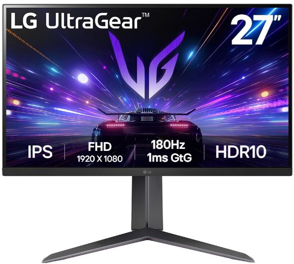 

Монитор 27" LG 27GS65F-B 1920x1080, 1 мс, 300 кд/м2, 178°/178°, IPS, 180Hz, 1000:1, НDMI 2.0, 27GS65F-B