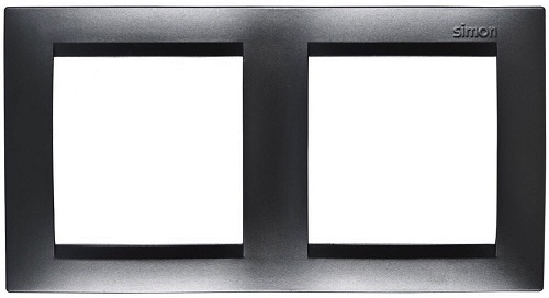Изображение товара Декоративная рамка Simon 1500620-038 для скрытия механизмов, 2 поста