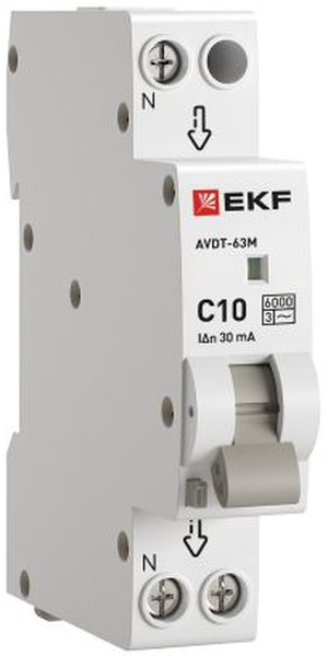 Изображение товара Автоматический выключатель дифф. тока (АВДТ) EKF DA63M-10-30