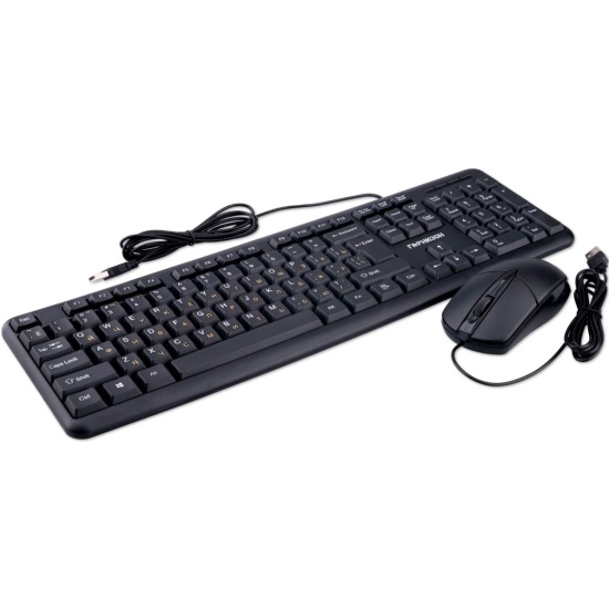

Клавиатура и мышь Garnizon GKS-122 104кл+3кн, 1000 DPI, 1.8м, черный, GKS-122
