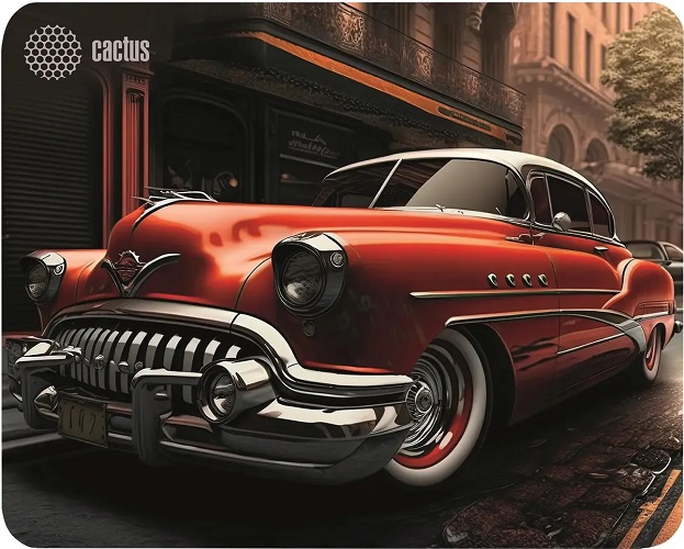

Коврик для мыши Cactus CS-MP-P07M Red Car 300x250x2мм, CS-MP-P07M