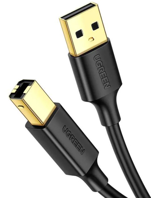 

Кабель UGREEN US135 20847_ для принтера USB 2.0 A(m) to USB-B(m) Print Cable. длина: 2 м. цвет: черный, US135