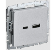 фото Розетка IEK BR-U22-018-K47