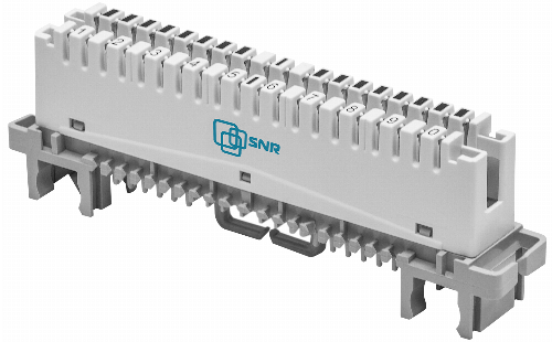 Изображение товара Плинт SNR SNR-LSA-10 пластиковая коробка для кабельных соединений 10 пар