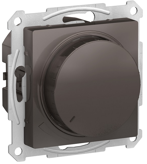 

Светорегулятор Schneider Electric ATN000634 AtlasDesign, диммер, поворотно-нажимной, 315Вт, механизм, мокко, ATN000634