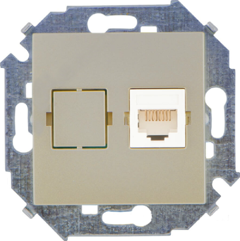 Изображение товара Розетка Simon 1591551-034 внутренняя 1 разъем надежное электроустановочное изделие