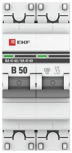 фото Автоматический выключатель  EKF mcb4763-2-50B-pro в Санкт-Петербургe