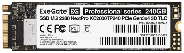 фото Накопитель SSD M.2 2280 Exegate NextPro KC2000TP240 в Уфе 240 ГБ