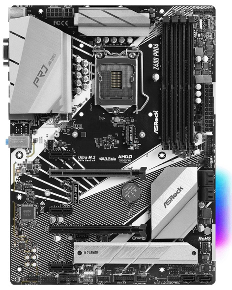 фото Материнская плата ATX ASRock Z490 PRO4