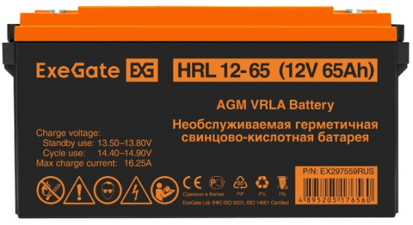фото Батарея аккумуляторная  Exegate HRL 12-65 в Уфе